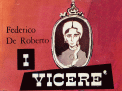 Particolare dalla copertina del romanzo I Vicer, scritto da Federico De Roberto e pubblicato nel 1894