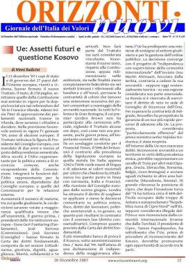Articolo su nuovo Trattato europeo
