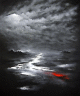 Dipinto in acrilico su tela di cm.120x100 denominato Canto al divino silenzio realizzato da Claudio Mario Feruglio nel 2010