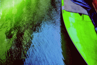 Opera di Claudio Saccari denominata Motivo marino realizzata a Venezia nel 2012