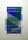 Serigrafia a quattro colori su PVC di cm.50x70 denominata Raggio verde realizzata da Claudio Sivini nel 2010