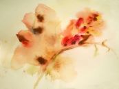 Dipinto ad acquerello su carta di cm50x35 denominato Autunno realizzato da Alpina Della Martina nel 2009