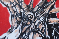 Dipinto senza titolo in tecnica mista di cm.50x70 realizzato da Diana Bosnjak Monai nel 2017