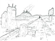 Opera di Donald Christos denominata Paesaggio realizzata nel 2016 in tecnica mista