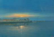 Dipinto di cm.40x60 denominato Riflessi al Tramonto realizzato da Fabio Colussi nel 2010