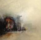 Dipinto a tecnica mista su tela di cm.90x90 realizzato da Femi Vilardo