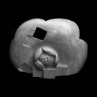 Scultura in pietra d'Istria di S. Stefano di cm.53x23xh35 denominata Fiore realizzata da Villibossi nel 2010