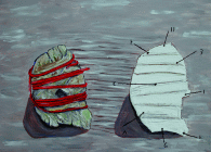 Dipinto in acrilico su tela di cm 60x80 denominato Non Dimenticare realizzato da Florian Napetschnig nel 2015