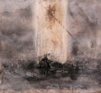 Opera a tecnica mista su carta realizzata da Fulvio Bonazza