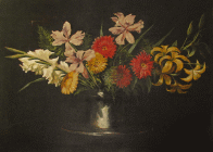 Dipinto a olio su tela di cm.60x40 denominato Fiori per un concerto realizzato da Guido Percacci