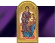 Locandina della mostra su Icone Bizantine Contemporanee del Monte Athos