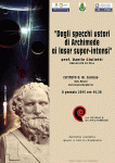 Locandina convegno Archimede e il laser