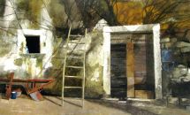 Dipinto ad acrilico su tela denominato L'ombra del gelso realizzato da Loredana Riavini nel 2010