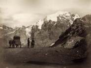 Opera in albumina da collodio realizzata nel 1876 da Emil Lotze denominata Der Ortler vom Stilfser-Joch (L'Ortler dal passo dello Stelvio) dalla Hungarian University of Fina Arts di Budapest