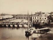 Opera in albumina da collodio realizzata da Moritz Lotze nel 1866 denominata Festung Peschiera Brücke über den Mincio (Piazzaforte di Peschiera Ponte sul Mincio) dalla Collezione Giuseppe Milani di Verona