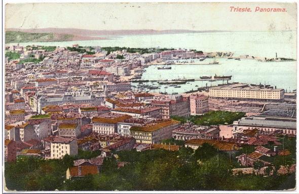 Panorama della citt� di Trieste nella mostra Il Lazzaretto Teresiano e lo sviluppo di Trieste al tempo degli Asburgo