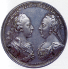 Medaglia con Maria Teresa d'Austria in un doppio profilo