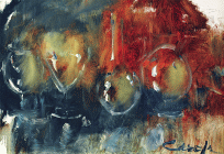 Dipinto a olio su tela di cm.70x100 denominato Riflessi realizzato nel 2010 da Nora Carella, fotografia di Marino Sterle