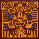 Dipinto a olio su tela di cm80x80 denominato Il Pavone realizzato da Otilia Saldana nel 2010