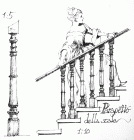 Progetto di restauro realizzato da Paolo Caccia Dominioni nel 1978 per un palazzo settecentesco in via Ascoli a Gorizia per il Conte Michele Formentini