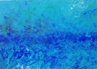 Dipinto in acrilico su pannello di cm.57x41 denominato Riflesso 01 realizzato da Emmanuela Renzi nel 2016