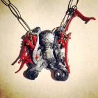 Opera di Roberto Intorre denominata Argento e Corallo