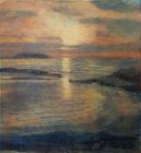 Roberto del Frate - Mare d'inverno - olio e tecnica mista su tavola