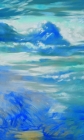 Dipinto a olio su tela di cm60x100 denominato Nuvole e vento I realizzato da Rossana Longo in una foto di Marino Ierman del 2008