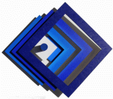 Dipinto a olio su sette elementi di compensato intelato a dimensioni variabili denominato Quadrati Blu Forati realizzato da Sergio Bastiani nel 2009