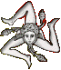 La Trinacria, simbolo mitologico ellenico della Sicilia