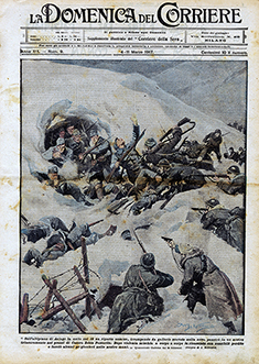 Altipiano di Asiago, disegno di Achille Beltrame