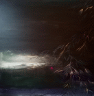 Dipinto in acrilico e smalto di cm 120x120 denominato Luce realizzato da Adriana Itri nel 2023