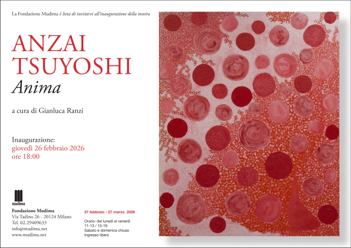 Locandina della mostra Anima di Anzai Tsuyoshi