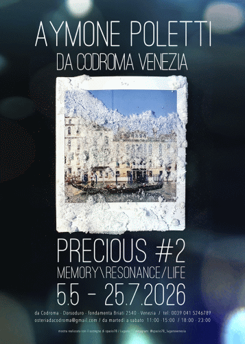 Locandina della mostra Precious 2 di Aymone Poletti