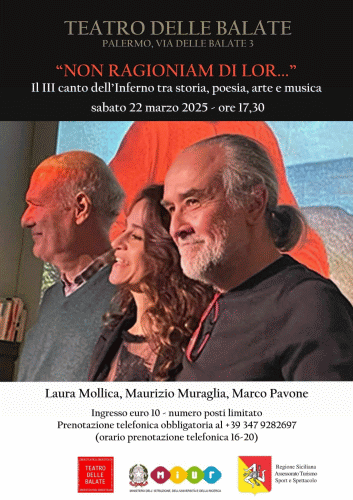 Locandina del convegno Il canto III dell'Inferno tra storia, poesia, arte e musica
