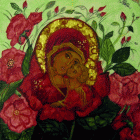 Opera di Carolina Franza dalla mostra Fleur d'amour a Trieste