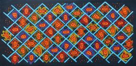 Dipinto a olio su tela denominato Cercando l'habitat realizzato da Otilia Saldana nel 2011