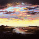 Dipinto ad acrilico su tela di cm 80x80 denominato L� dove la Parola nutre realizzato da Claudio Mario Feruglio nel 2020