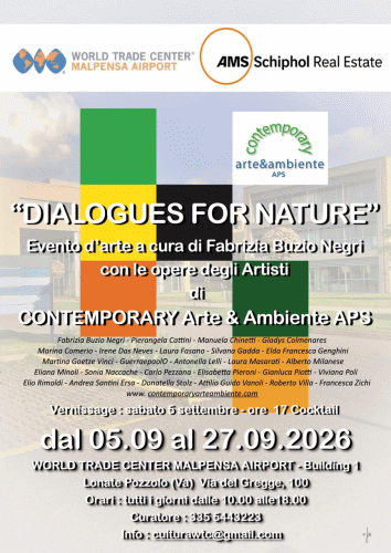 Locandina della mostra Dialogues for Nature
