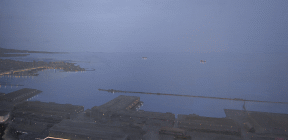 Dipinto olio su tela di cm.50x100 realizzato da Fabio Colussi nel 2019 denominato Trieste di notte