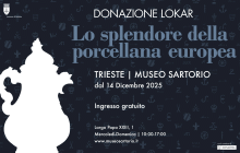 Locandina della mostra Donazione Lokar Lo splendore della porcellana europea
