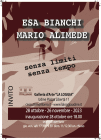 Locandina della mostra di Esa Bianchi e Mario Alimede a Udine