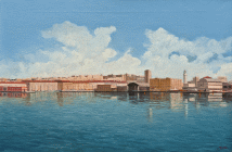 Dipinto a olio su tela di cm.40x60 denominato Momento magico realizzato da Fabio Colussi nel 2015