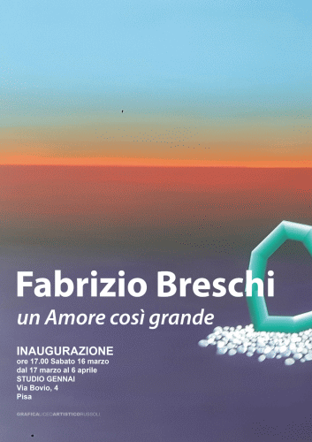Locandina della mostra un Amore così grande di Fabrizio Breschi