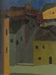 Dipinto a olio su tela di cm.53x60 Senza Titolo realizzato da Filippo Marignoli nel 1949