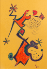 Opera di Gillo Dorfles senza titolo realizzata nel 1987 con pennarello su carta gialla di cm 29,5x21