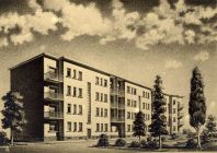 Progetto per le case dei professori in via G.R. Carli a Trieste nel 1949 realizzato da Giuseppe Lovisato