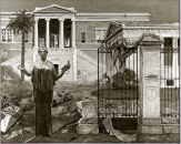 Composizione fotografica denominata Il Giorno Dopo realizzata da Kostas Malamos nel 1976