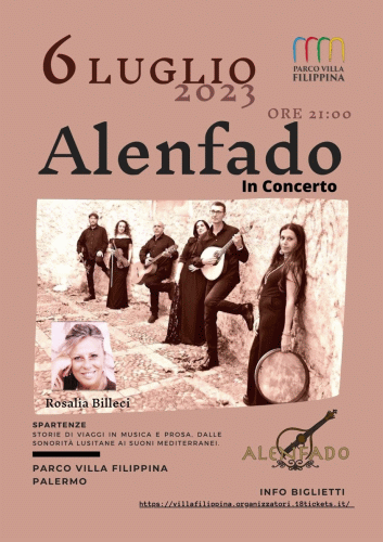 Locandina del concerto del gruppo musicale Alenfado