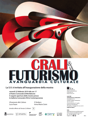 Locandina della mostra Crali e il Futurismo